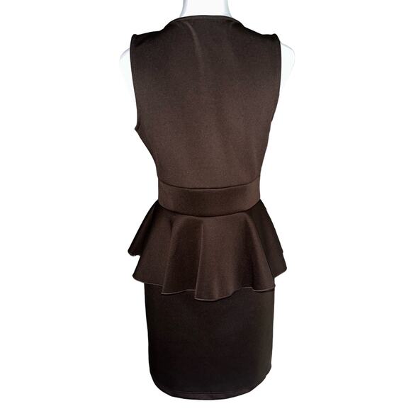 O'Sher Brown Dress Size Large - Picture 2 of 4